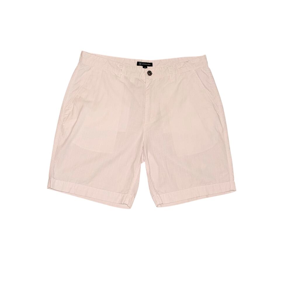 INC International Concepts Men’s Shorts Size 34 White 100% Cotton Chino